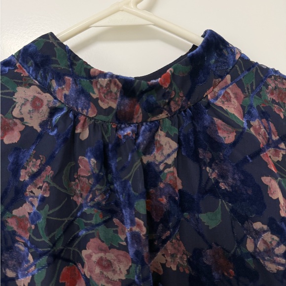 Tommy Hilfiger Sleeveless Floral Print Velvet Burnout Dress Size 4 EUC - Picture 10 of 12